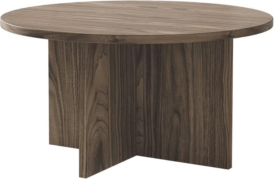 Selsey Ovo Salontafel 76x76 cm Notenhout