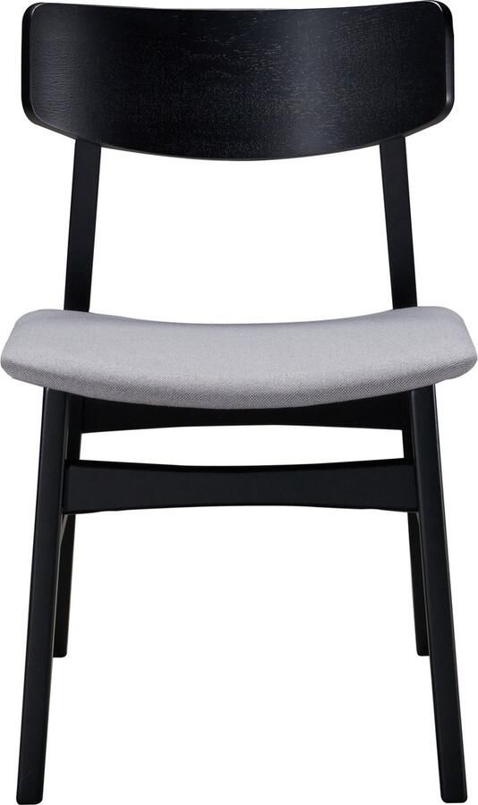 Selsey Paraves Houten stoel Zwart eiken lichtgrijs