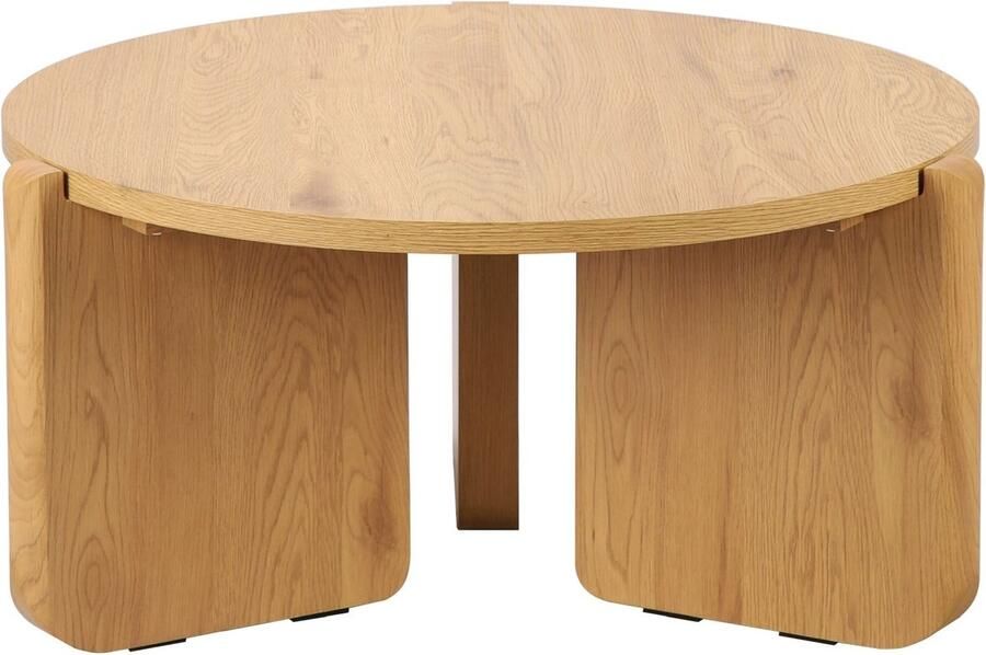 Selsey Preffines Ronde salontafel 80 cm Natuurlijke eik