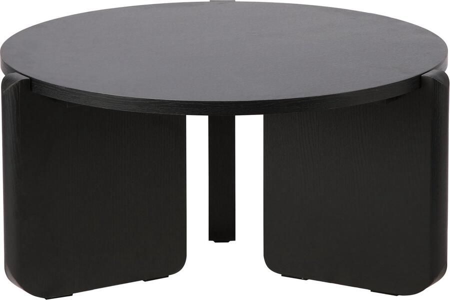 Selsey Preffines Ronde salontafel 80 cm Zwart