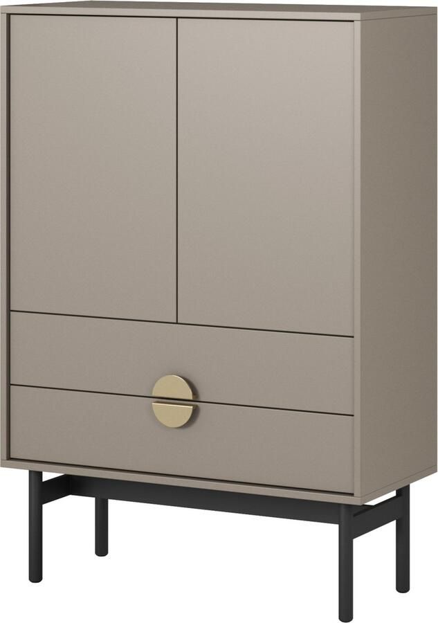 Selsey Stoon Hoge kast 85 cm Beige Cappuccino