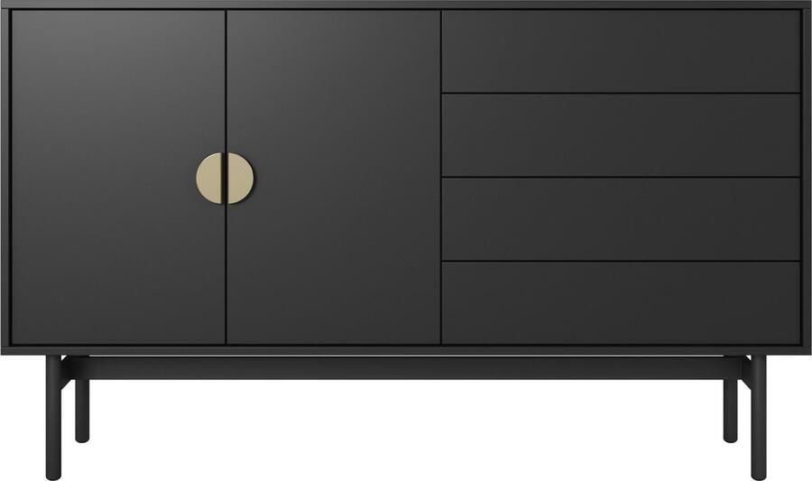 Selsey Stoon Ladekast 154 cm zwart - Foto 2