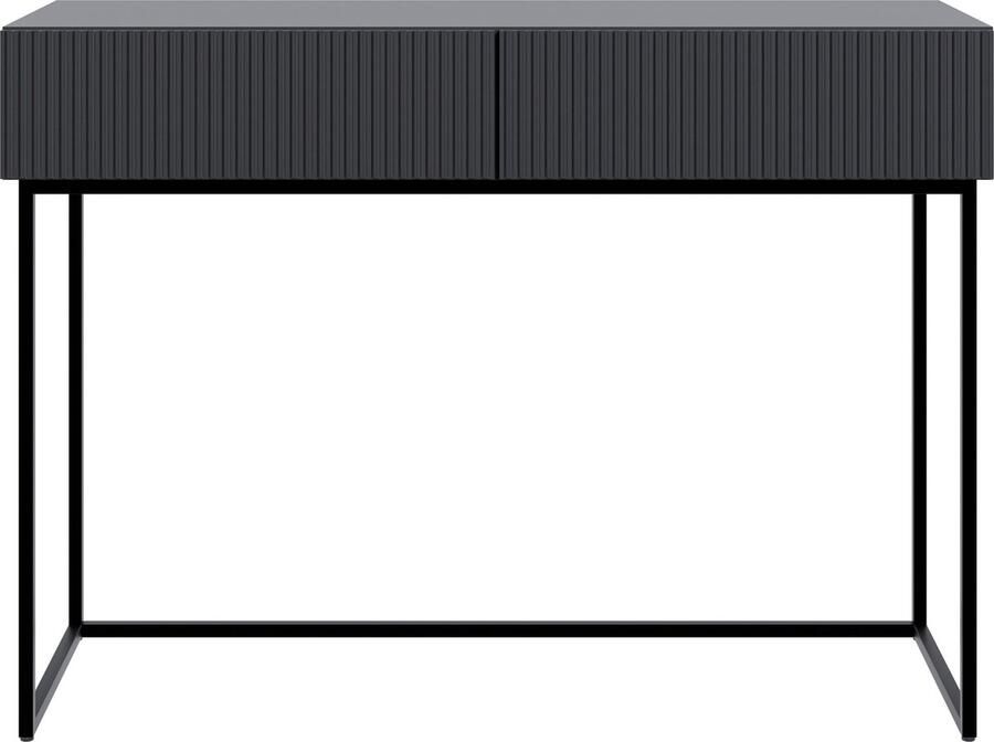 Selsey Veldio Kaptafel 110 cm Zwart met zwarte poten