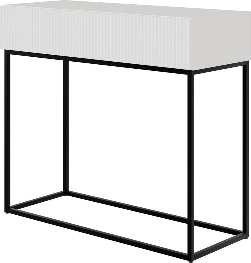 Selsey Veldio Kaptafel 90 cm Wit met zwarte poten