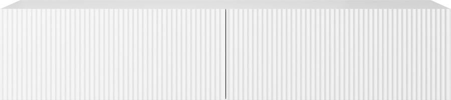 NADUVI Collection Vesper Tv-meubel Zwevend B 140 cm Wit