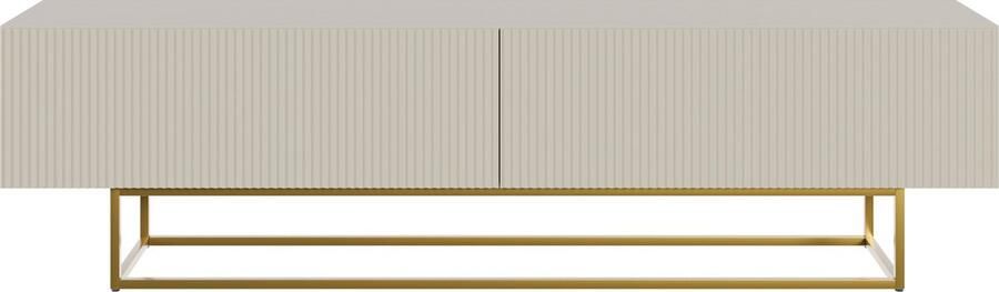 Selsey Veldio RTV 175 cm Grijs beige met gouden poten