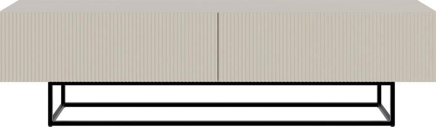 Selsey Veldio RTV 175 cm Grijs beige met zwarte poten