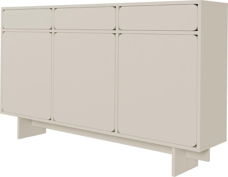 Selsey WUWU Dressoir met 3 deuren en 3 lades greige 150 cm