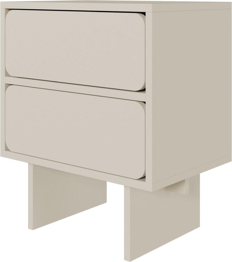 Selsey WUWU Nachtkastje met 2 lades greige 50 cm