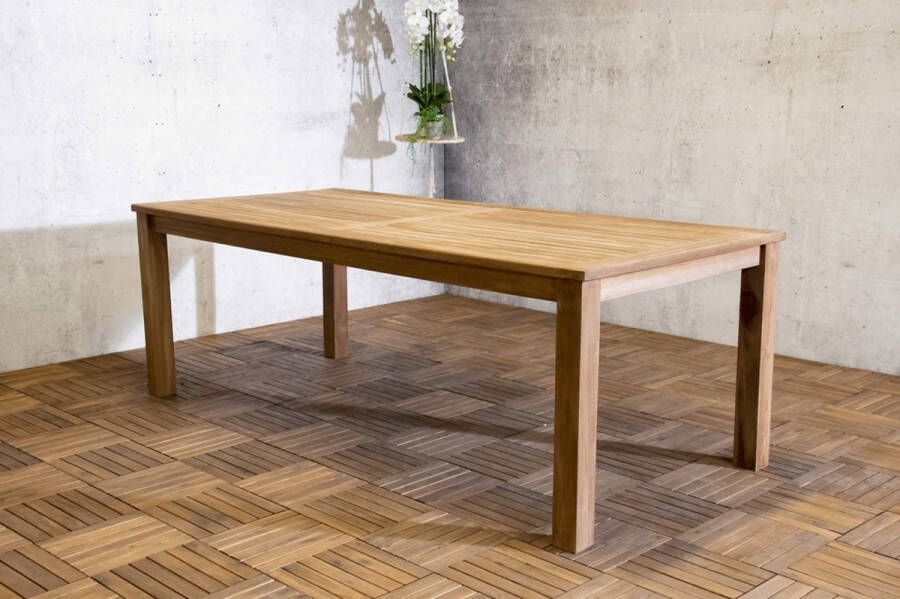 SenS-Line Java teak tafel 220 cm 8 Personen Bruin