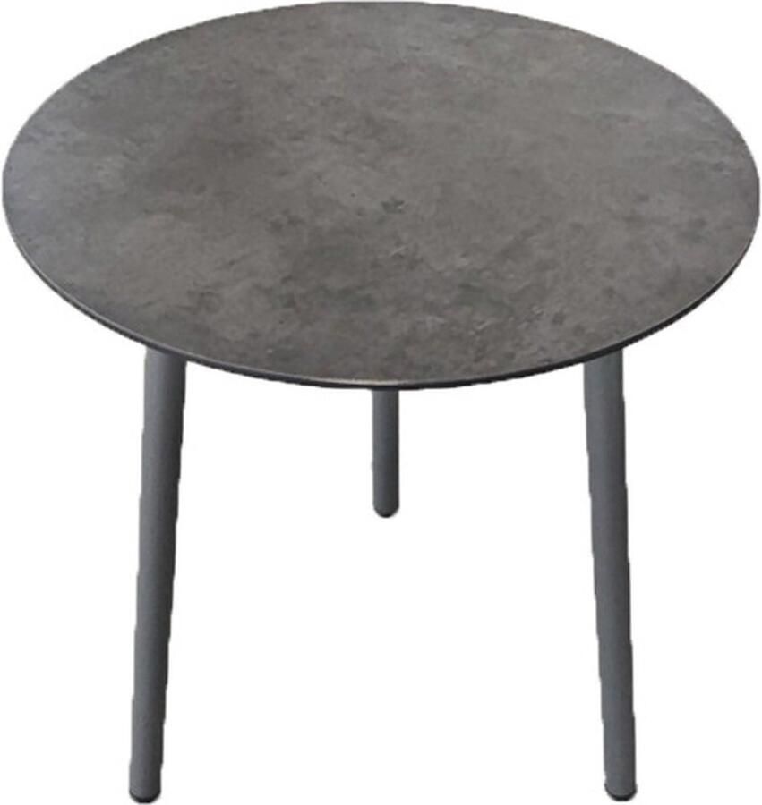 SenS-Line Bijzettafel Antraciet Aluminium & HPL 50x50x55 cm Bijzettafel Bianca