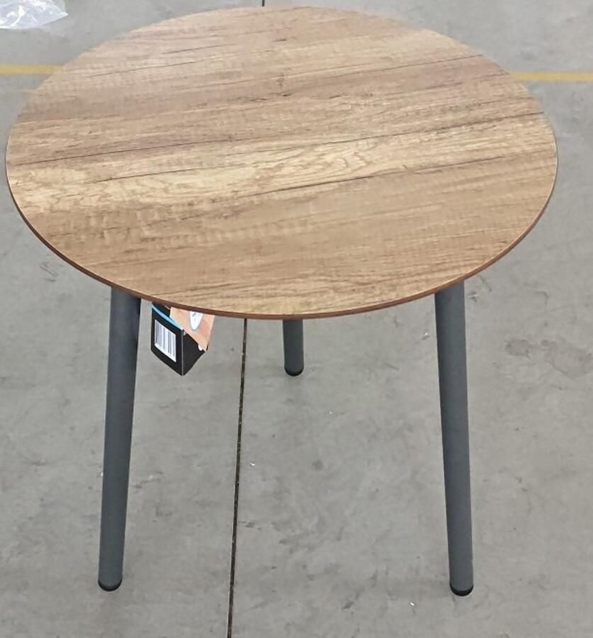 SenS-Line Elena Bijzettafel Ø50cm Kunststof Bruin