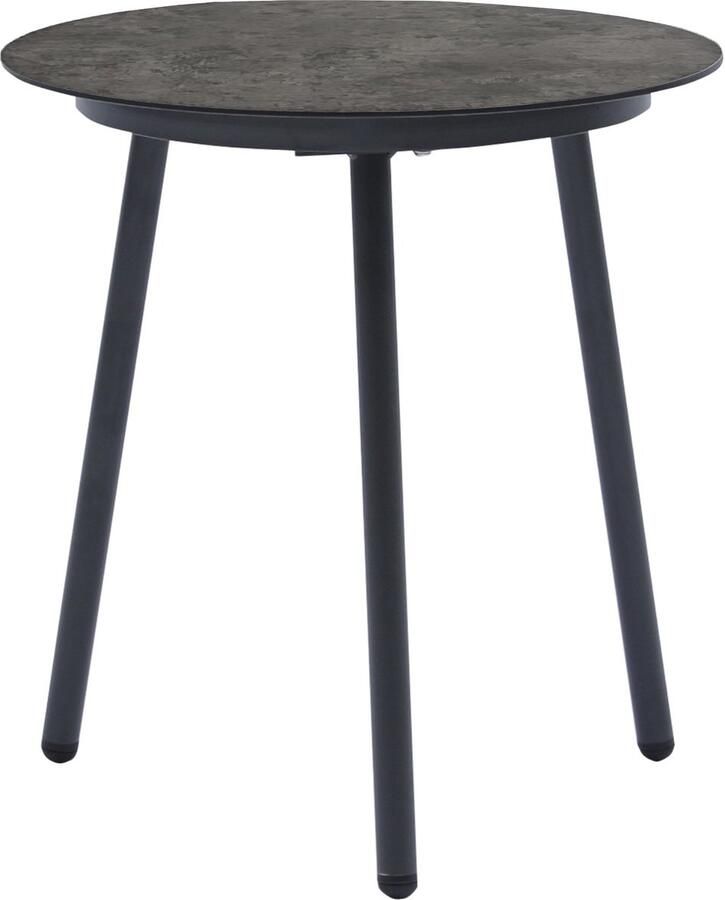 SenS-Line Elena Bijzettafel Ø50cm Kunststof Grijs