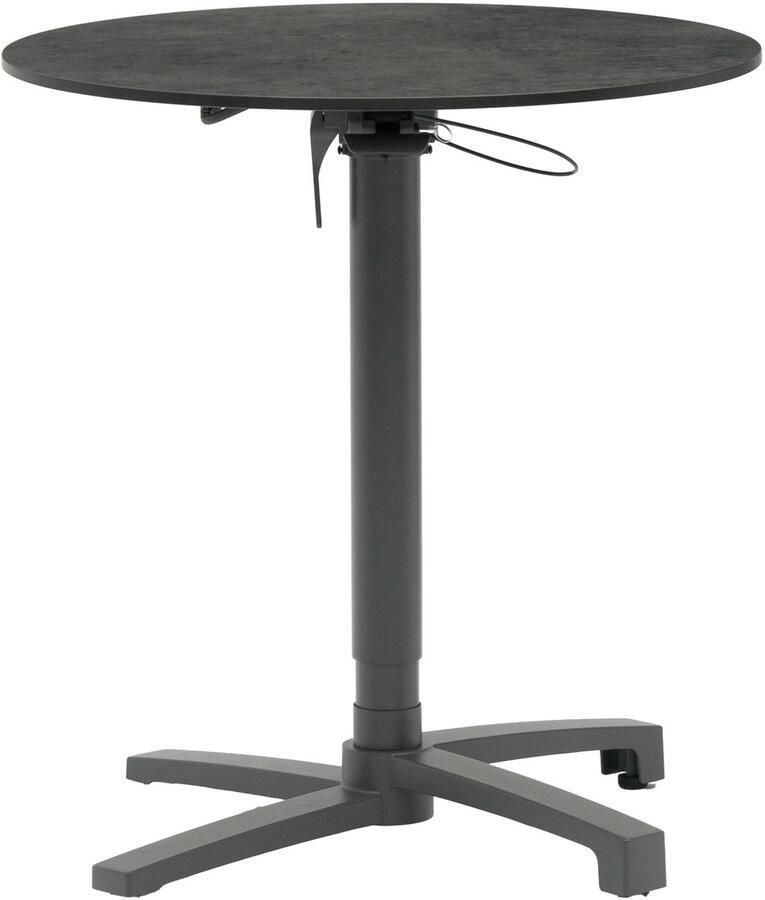 SenS-Line Bistrotafel Verstelbaar Grijs Aluminium & HPL 70x70x72 cm Bistrotafel Lima - Foto 2