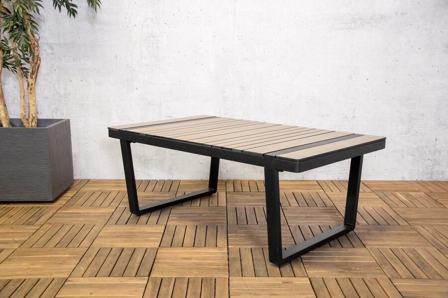 SenS-Line Salontafel Naturel Zwart Aluminium & HPL 118x70x46 cm Salontafel Toscane