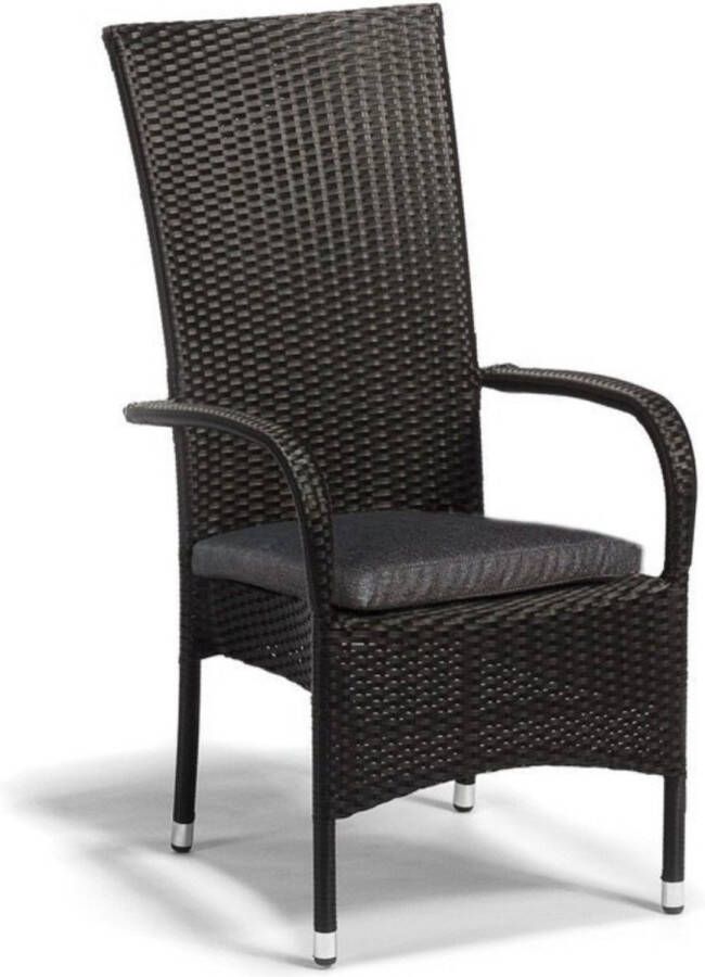 SenS-Line Stapelstoel Vierkant Zwart Metaal 69x56x107cm