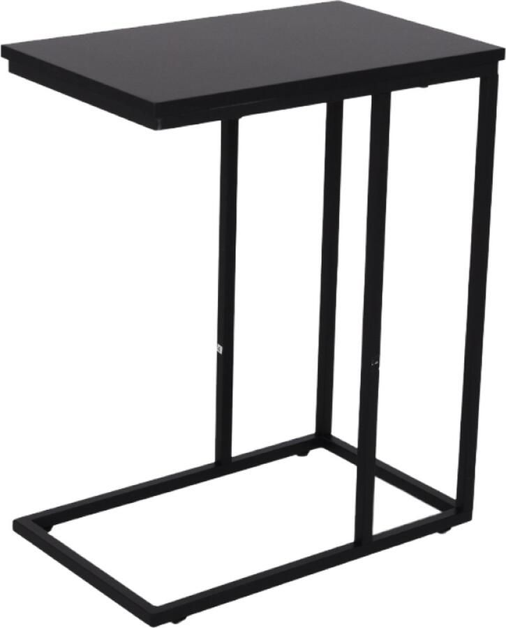 SensaHome Antieke Houten Bijzettafel Sofa Bloemenplank 48x30x59cm Zwart