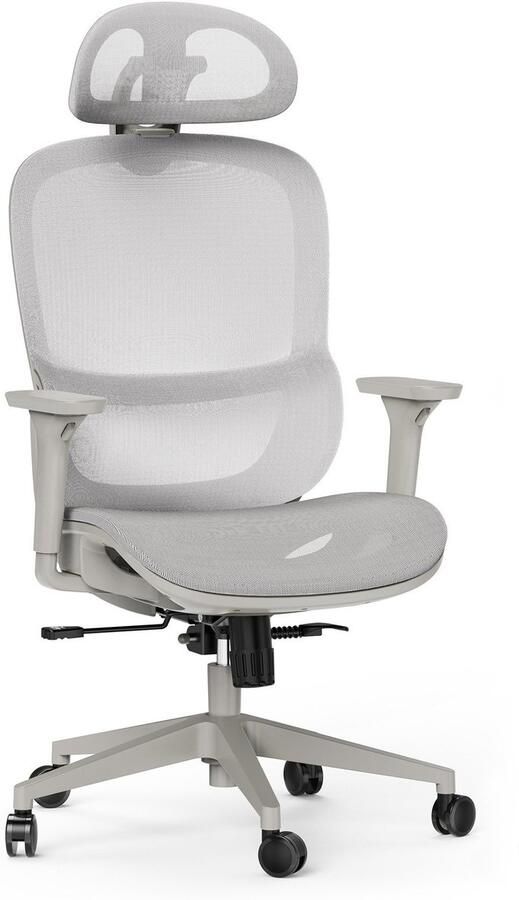 SENSE7 Neyo Grijze Bureaustoel Draaistoel Verstelbare Hoofdsteun 3D-Verstelbare Armleuningen Ergonomische Bureaustoel in Hoogte Verstelbaar - Foto 2