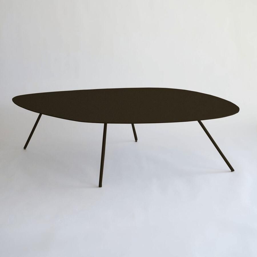 Sentimo Salontafel Metaal Organische Vorm 35 cm – Modern Design – Rosemary Style 1 – Donkerbruin – - Foto 2