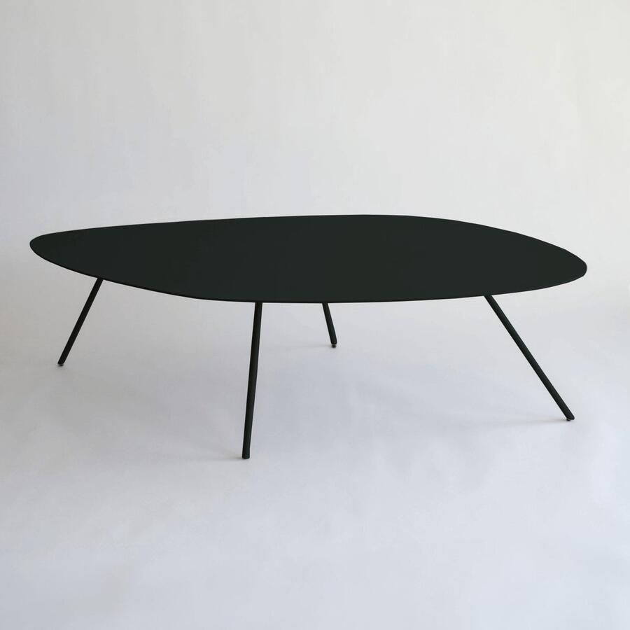 Sentimo Salontafel Metaal Organische Vorm 35 cm – Modern Design – Rosemary Style 1 – Gitzwart – - Foto 2