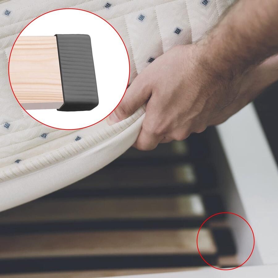 Senza Marchio 16-delige reserveonderdelen voor bed lamellen reserveonderdelen platform lattenset kunststof bedframe voor queensize bed 65 mm