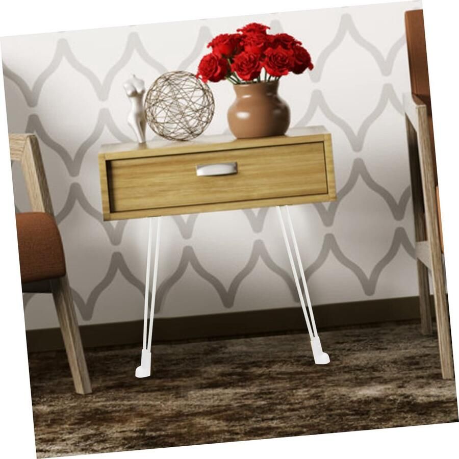 Senza Marchio 4Pcs Tafel Stand Rv Accessoires Haar Clips Outdoor Tafel Been Salontafel Benen Metalen Bureau Opvouwbare