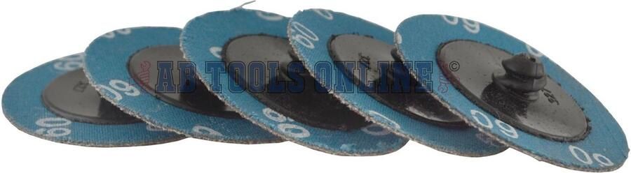 Senza Marchio 5pk Flap Disc Set 50mm Twist Knop Schurende Schijven Schuren 60 Grit SIL156