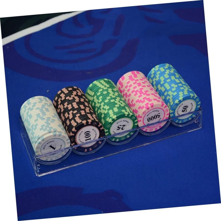 Senza Marchio ABOOFAN 2 Stuks Frituur Rek Chip Drager Verzamelbare Munt Kleine Display Plank Tokens Houder Rek Opbergkoffer Voor Pokerchips Duidelijke Stand Kleine Vitrine Acryl Eettafel Geheugenkaart