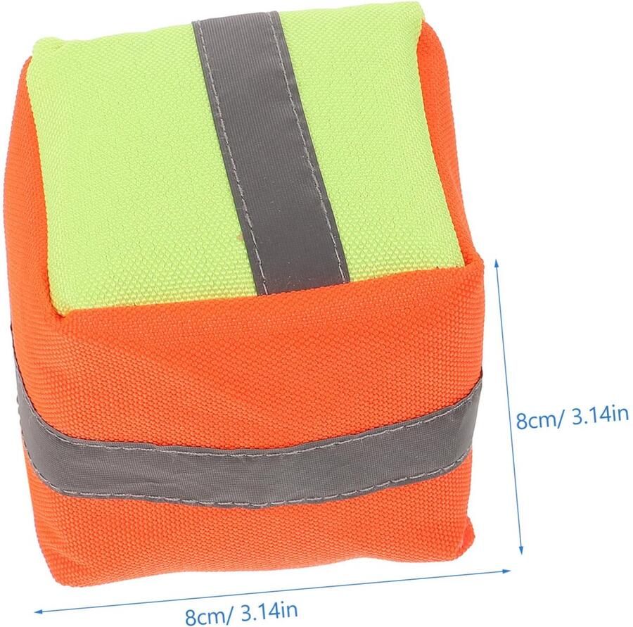 Senza Marchio ABOOFAN 6 Stuks Dikke Reflecterende Canvas Kinderspeelgoedzandzak Zitzak Speelgoed Zitzak Set Kinder Zitzakken Speelgoed Gooi Rijst Zak Spel Benodigdheden Leerlingen Rijstschil Buitenshuis