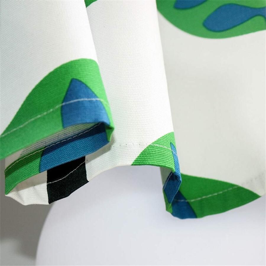 Senza Marchio ACMHNC Kort gordijn voor kinderkamer plantenboom bedrukt patroon Valance gordijnen landelijke stijl halve gordijnen voor keuken badkamer kast boekenplank 1 stuk B x H 200x100cm