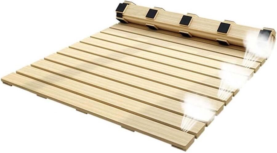 Senza Marchio Ademend kielmatrasbord massief houten bedframe opvouwbare tatami vochtbestendige ademende framematras ademende vochtbestendige bedplaat 120 x 190 cm