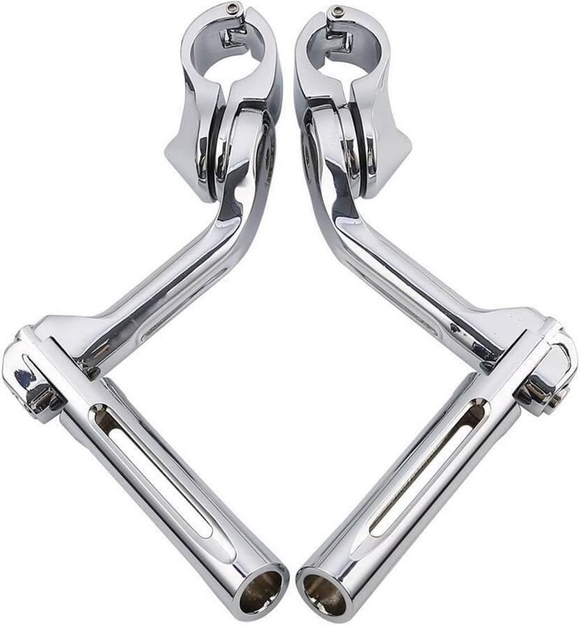 Senza Marchio AISHANBAIHUODIAN Motorfiets 1.25'' Verstelbare snelweg voetsteun lange schuine montage geschikt for Harley Touring (Color : Foot Pegs)