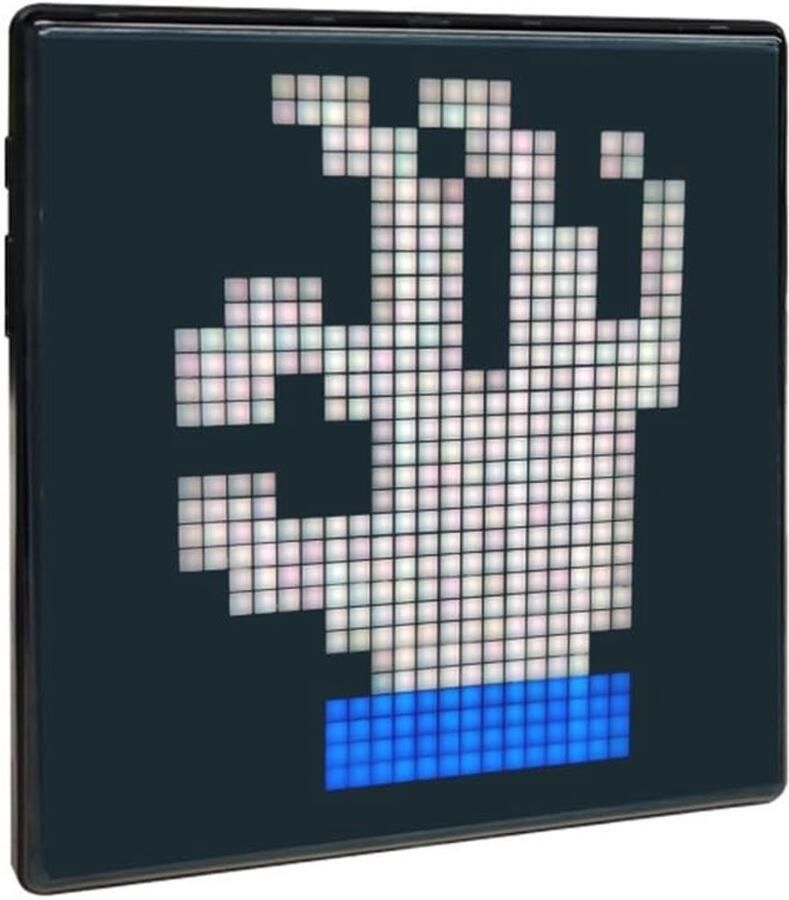 Senza Marchio Allthingstore Pixel Art LED Frame Pixel Art Display Digitale Fotolijst Decoratieve Lamp voor Gaming Room Home Decor (16 * 16 pixel)