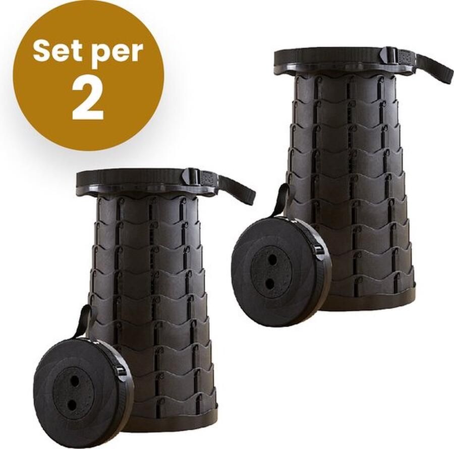 Senza Marchio Alora Opvouwbare Kruk Set van 2 kruk opvouwbaar draagbaar inklapbaar kruk