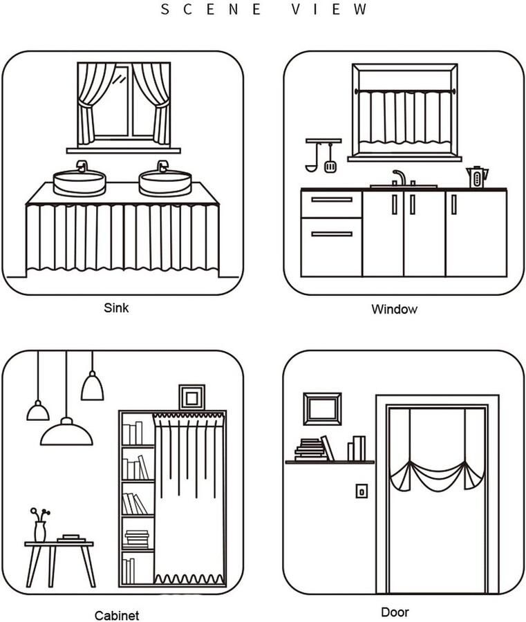 Senza Marchio A.Monamour Kort Gordijn voor Klein Venster Katoen Blauw Geruit Plaid Gingham Ondoorzichtige Landelijke Boerderij Venster Valance Venster Panel Gordijnen Half Gordijn voor Keuken Café Slaapkamer Kast
