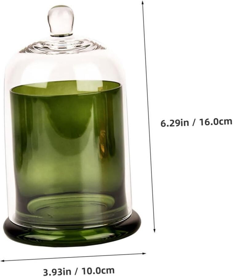 Senza Marchio Amosfun 1 Set aromatherapie kopje aangedreven luchtdicht thuis diffuser fakkel Gel huisdecoratie indoor lighting home decor lampenkap plant kaarsen adon glazen aromabeker Glas Green