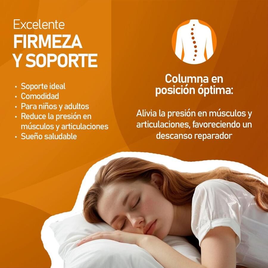 Senza Marchio amuéblate online Visco-elastisch matras omkeerbaar 140 x 200 cm ideaal voor uittrekbedden of stapelbedden optimale sterkte en comfort mijtdicht antibacterieel en hypoallergeen