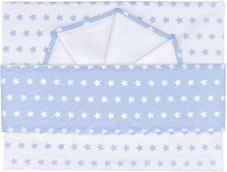 Senza Marchio ANDY & HELEN 3-delige set 2 113F1 Maxi babybed onder + bovendeel + kussensloop sterren hemel 230 g