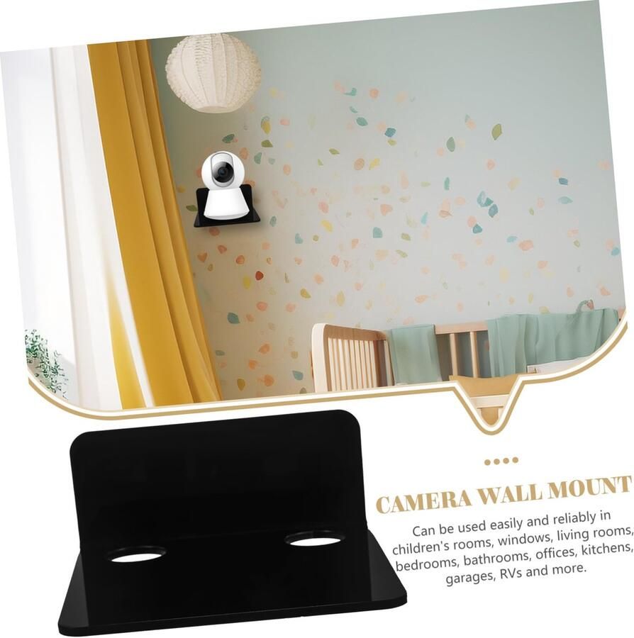 Senza Marchio AOKWAWALIY 3 Stuks Zwevende Wandplank Acryl Wandplanken Klein Zwevend Plankje Luidspreker Wandplank Figuren Display Stands Webcam-muurbeugel Plantenpot Rek Geen Displaystandaard Baby Hangend