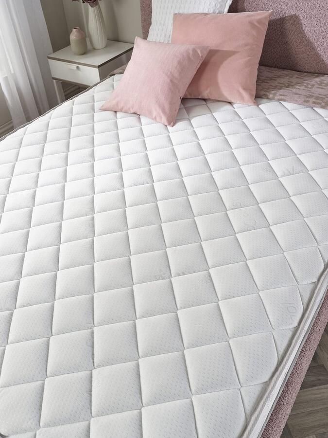 Senza Marchio Aspire Beds Diamond Zone Hybrid + Sprung & Eco Foam Medium Firmness Premium Economy Matras kleine eenpersoonsmatras (2ft6 x 6ft3)