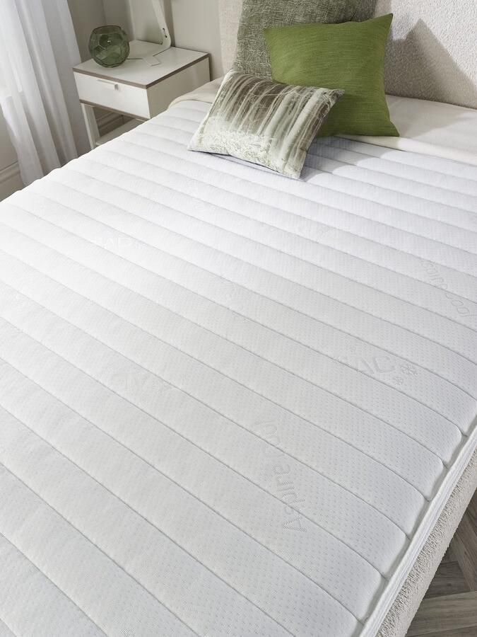 Senza Marchio Aspire Beds Slaapzone Hybride + Sprung & Eco Foam Medium Firmness Superior Economy Matras Dubbele Matras (4ft6 x 6ft3)