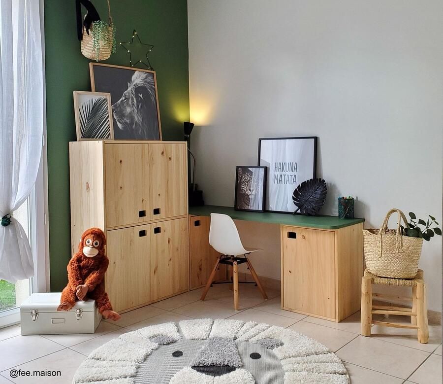 Senza Marchio Astigarraga Kit Line Dynamische opbergkast 2 deuren en 4 legplanken grenenhout 105 4 x 37 3 x 33 cm