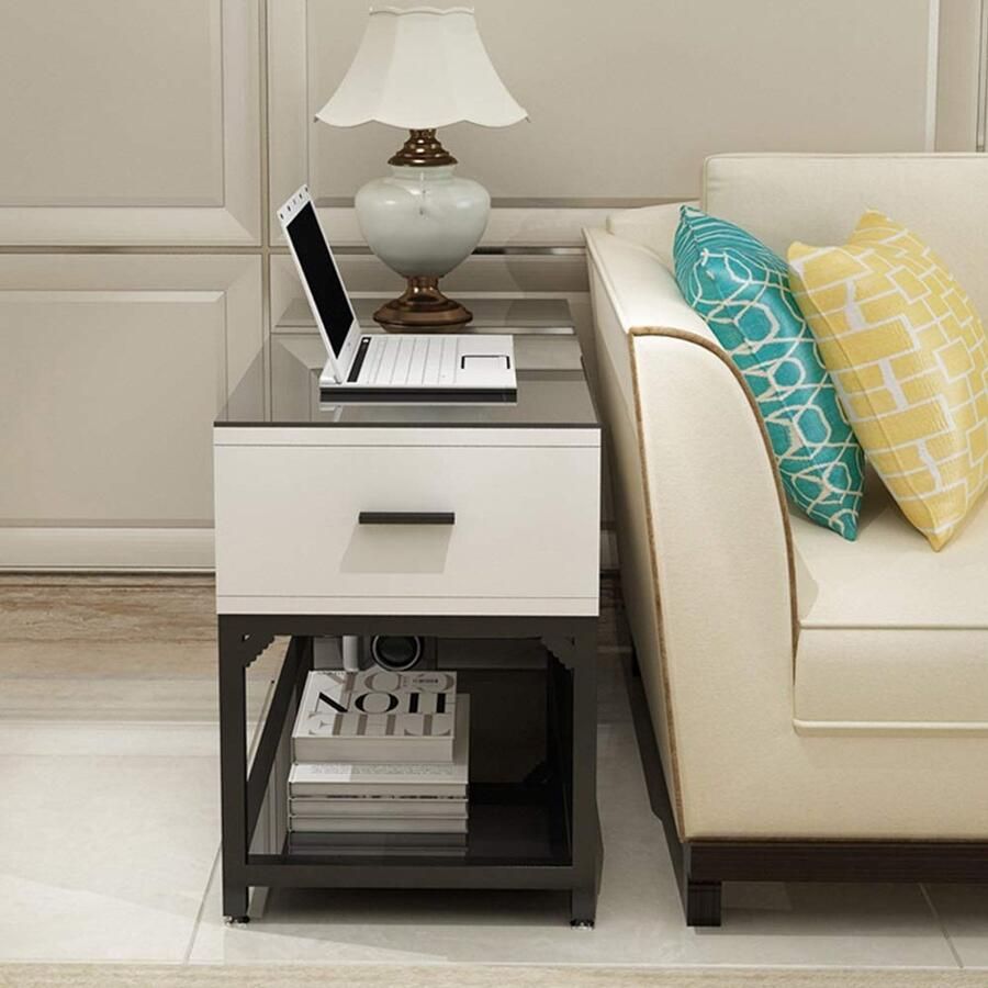 Senza Marchio Axdwfd bijzettafel Nordic Nesting Table salontafel slaapkamer nachtkastje 2-delige set maat optioneel