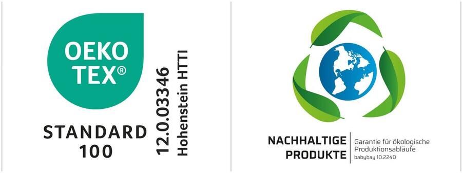 Senza Marchio babybay Hemel Organic Cotton met strik passend voor de modellen Original Maxi Boxspring Comfort Plus en Midi lichtgrijs sterren wit