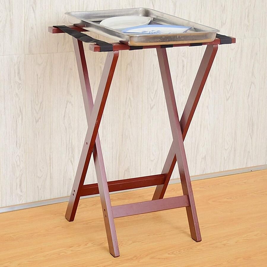 Senza Marchio Bagagerek voor gastenkamers opvouwbare kofferstandaard Bagagerek hotelbagagerekken opvouwbare rekken van massief hout restaurantpalletrekken rekken voor kleding voor slaapkam