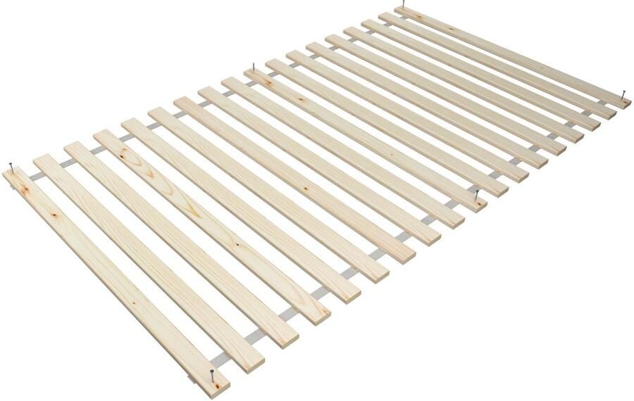 Senza Marchio BDW Holztech roll-up bedbodem 350 kg Hoogwaardige extra sterke bedbodem uit lokale bossen Onbehandelde roll-up bedbodem voor een gezonde slaap (140x200)