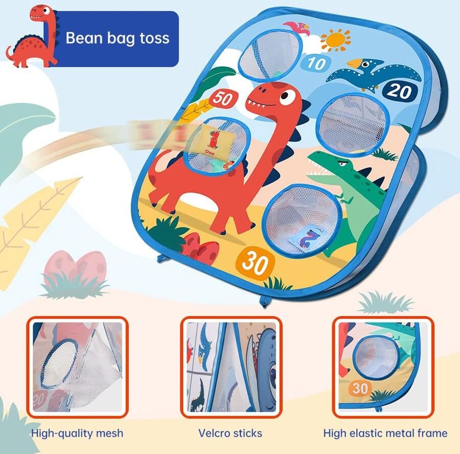 Senza Marchio Bean Bag Toss Games voor kinderen 3-in-1 opvouwbare zitzak werpspel met 8 bonenzakken zitzak werpspel zitzak werpspel voor kinderen dubbele zijden cornhole boards Throwing partybenodigdheden games type B
