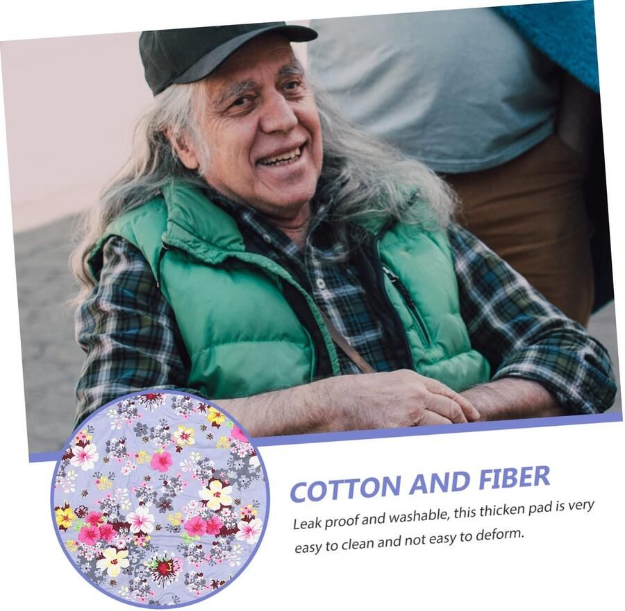 Senza Marchio Beavorty 2 Stks Urine Pad Matras Pads Vrouwen Periode Tijd Bed Mat Dubbele Zijden Bed Pad Wasbare Pee Pads Voor Volwassenen Meisje Maandverband Herbruikbare Auto Matras Vezel Elke Urine