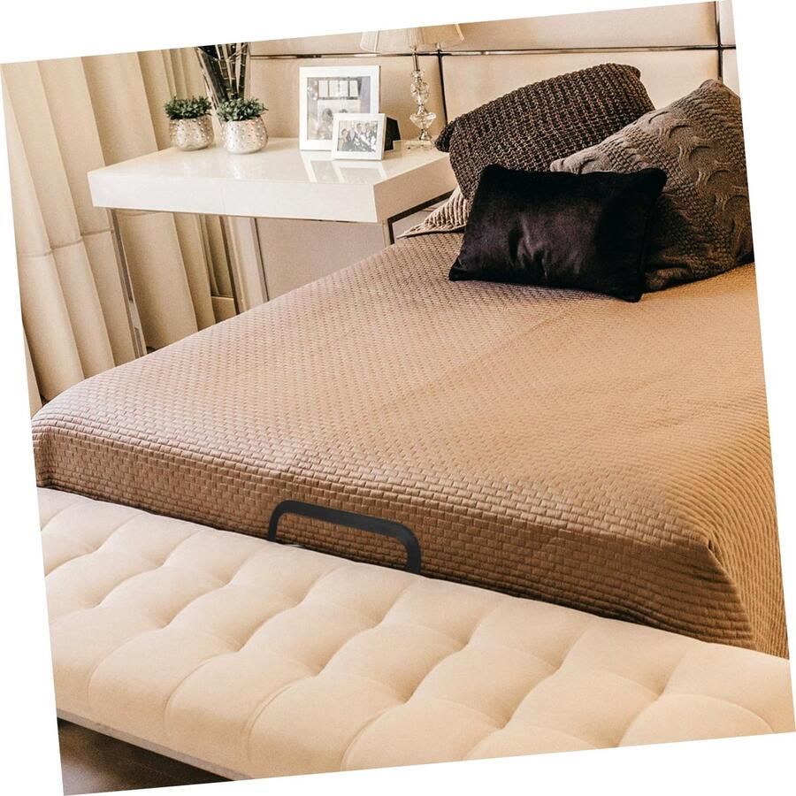 Senza Marchio BEBEMOKO Matrashouder voorkomt dat matras schuifrek matras schuifstop verstelbare bed matrashouder haak beddengoed houder bedframe matrashouder bedframe frame ijzer zwart