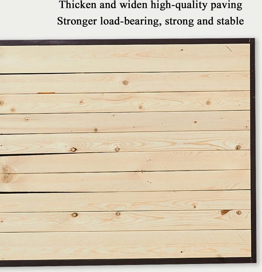 Senza Marchio Bedlatten frame bed geen boxspring nodig opvouwbare bedbodem houten latten ondersteuning geluidsvrij voor reserve slaapkamer en kantoor (maat: 31 x 78 inch)